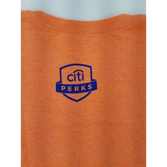 The 7-Line Citi Perks “This Is Where It’s At” Citi Field T-Shirt L Orange B3 - Picture 10 of 10